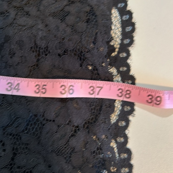 H&M BLACK OPEN BACK SHEER LACE DRESS SIZE 4 - Picture 16 of 16